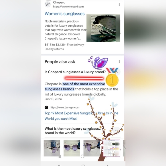 New! 👑CHOPARD IMPERIAL Sunglasses SCHG33S 2AMX, Authentic - Picture 12 of 16